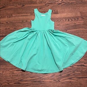 Ollie Jay green sleeveless classic twirl dress girls size 8